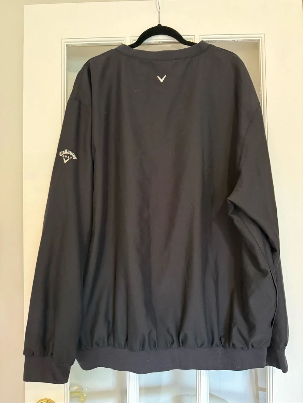Callaway Golf Men's Black V-Neck Golf Pullover Windbreaker